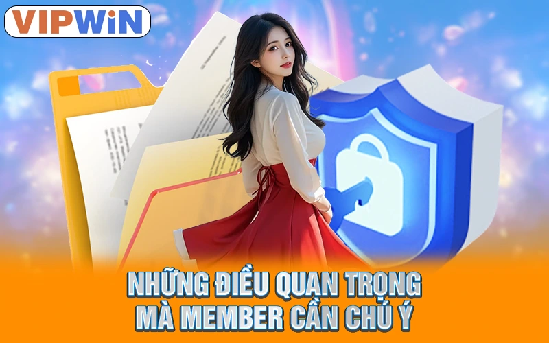 Chính Sách Bảo Mật VIPWIN | Cam Kết Bảo Vệ Dữ Liệu Tối Đa 3 Những điều quan trọng mà member cần chú ý